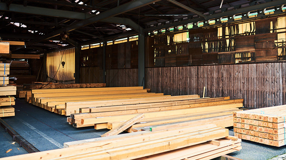 勝山木材市場で扱っている木材の写真